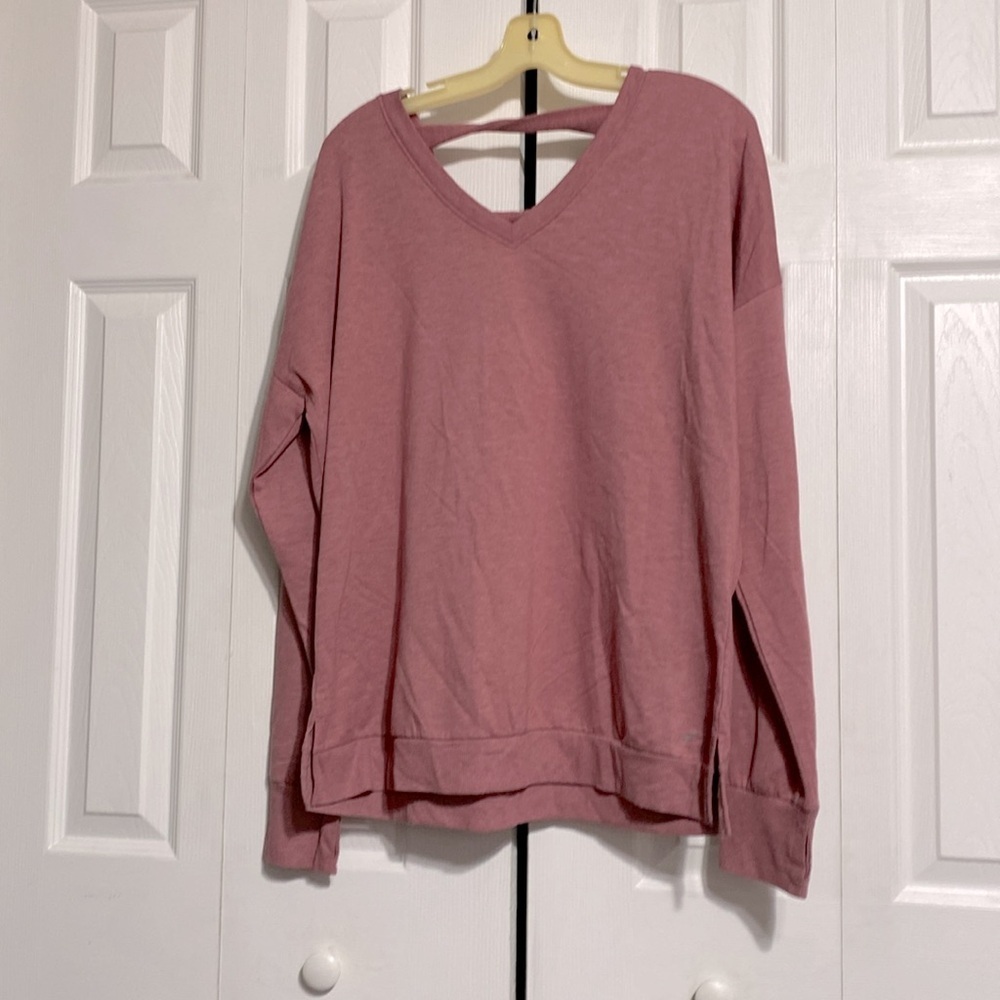 Freely pink active wear sweatshirt top shirt size XL